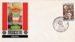 FOOT-L4 - MEXIQUE N° 307 Sur FDC Coupe Du Monde De Football 1970 - 1970 – Mexico