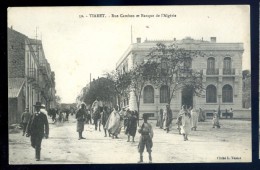 Cpa D' Algérie Tiaret -- Rue Cambon Et Banque D' Algérie       LIOB13 - Tiaret