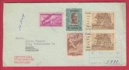 205246 / 1962 - 71 C. - JESUS MENENDEZ , Bird  SILBERMOWEN , ZUCKER IM SACKLAGER , AIRPLANE , SHIP , CUBA Kuba - Lettres & Documents