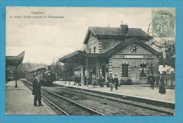 CPA - Cheminots Chemin De Fer Arrivée Du Train Venant De Vaucresson En Gare De GARCHES 95 - Garges Les Gonesses