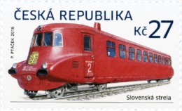 Czech Rep. / Stamps (2016) 0876: Historical Vehicles - "Slovak Arrow" (M 290.0) Tatra 68 (1936); Painter: Petr Ptacek - Nuevos