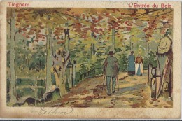 Tieghem  -   L'Entrée Du Bois;   1900 - Anzegem