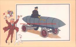 Renwagen Van Jenatzy 1899 Prent Kuifje Zien En Weten - Tintin