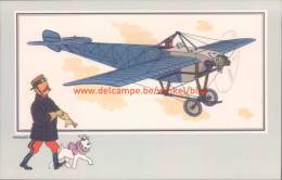 Eendekker Nieuport 1910 Prent Kuifje Zien En Weten - Tintin