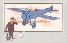 Eendekker Deperdussin 1913 Prent Kuifje Zien En Weten - Tintin