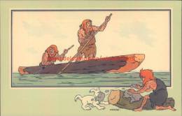 Prauw Der Prehistorie Prent Kuifje Zien En Weten - Tintin