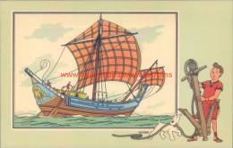 Koopvaardijschip Romeinse Keizerrijk Prent Kuifje Zien En Weten - Tintin