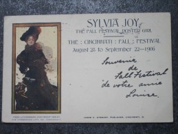 SYLVIA JOY  -  THE FALL FESTIVAL POSTER GIRL  (August 28 To September 22-1906) - Cincinnati