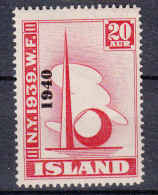 IJSLAND - Michel - 1940 - Nr 218 - MH* - Unused Stamps