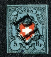 9948  Switzerland 1850 Zumstein #15 II (o)  Michel #7 II - 1843-1852 Timbres Cantonaux Et  Fédéraux