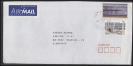 AUSTRALIA Cover Bedarfsbrief AU 024 Air Mail Winter Waterway Mountains Climbing - Brieven En Documenten