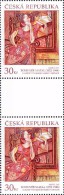 Czech Rep. / Stamps (2015) 0870 (2x) Ss K: Works Of Art On Postage Stamps - Bohumir Matal (1922-1988) "Sitting" (1957) - Unused Stamps