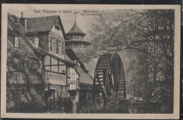 CPA - BAD MÜNSTER A.STEIN - BÄDERHAUS Mit SALINENRAD - Edition A.Geis Jr. - Bad Muenster A. Stein - Ebernburg