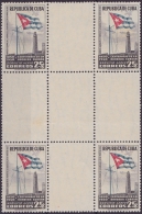 1951-180 CUBA. REPUBLICA. 1951. CENTENARIO DE LA BANDERA . FLAG CENTER OF SHEET NO GUM - Ungebraucht