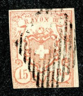 9979  Switzerland 1852 Zumstein #20  (o)  Michel #12 - 1843-1852 Federale & Kantonnale Postzegels