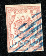 9982  Switzerland 1852 Zumstein #20  (o)  Michel #12 - 1843-1852 Federal & Cantonal Stamps