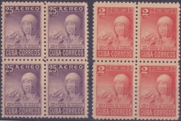 1952-246 CUBA. REPUBLICA. 1952. Ed.476-77. ISABEL LA CATOLICA ORIGINAL GUM. - Unused Stamps