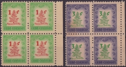 1952-247 CUBA. REPUBLICA. 1952. Ed.532-33. CHRISTMAS NAVIDADES SET. ORIGINAL GUM. MANCHAS. - Ongebruikt