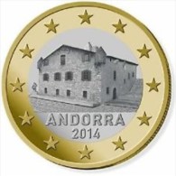 Andorra 2014    1 Euro  ZEER ZELDZAAM / EXTREME RARE !!  UNC Du Rouleaux .LEVERBAAR - LIVRABLE !! - Andorra