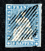 9984  Switzerland 1854 Zumstein #23Aa  (o)  Michel #14 Ia - Gebraucht