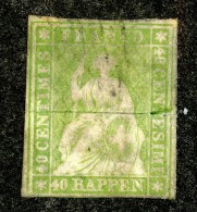 9989  Switzerland 1854 Zumstein #26Aa  (o)  Michel #17 Ia - Used Stamps