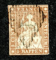 9995  Switzerland 1854 Zumstein #22A  (o)  Michel #13 Ib - Used Stamps