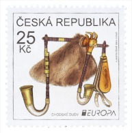 Czech Rep. / Stamps (2014) 0805: EUROPA "National Music Instruments" Chodsko Bagpipes; Painter: Vlasta Matousova - 2014