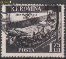 ROMANIA, 1954, Loading Coal On Conveyor Belt, Science, Mining, Used - Oblitérés