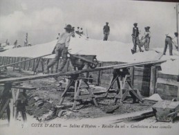 CPA 83 Var  Salins D'Hyères Récolte Du Sel Confection D'une Camelle - Otros & Sin Clasificación