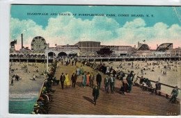 New York City - Coney Island - Boardwalk And Beach At Steeplechase Park - Brooklyn