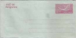 India, 8.50p Postal Stationery, Mint,Bird Aerrogramme, Inde, Indien, Advertisement State Bank Of Hyderabad - Aerogrammi