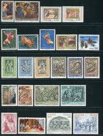 Italy - Christmas Stamps 1970-1991 (minus 1982, 1984 & 1985) - Complete Sets (36 Stamps) - Sammlungen