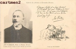JOS PARKER POETE ET PEINTRE BRETON CROQUIS ILLUSTRATE HOMME DE LETTRE ARTISTE BRETAGNE FOUESNANT 1900 - Ecrivains
