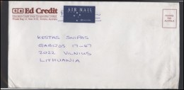 AUSTRALIA Cover Bedarfsbrief AU 031 Air Mail Postage Paid - Covers & Documents