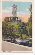 Memorial Tower From The Lake, Jenk's Park, Central Falls, RI, Unused Postcard [16990] - Otros & Sin Clasificación