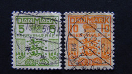Denmark - 1934 - Gebyrmaerke - 5+10 Öre O - Look Scan - Fiscale Zegels