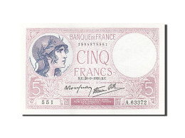 Billet, France, 5 Francs, 1917, 1939-09-28, SPL, Fayette:4.10, KM:83 - 5 F 1917-1940 ''Violet''