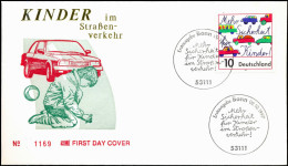 TRAFFIC SAFETY-CHILDREN CROSSING ROADS-LIMITED ISSUE-GERMANY-FDC-1997-BX1-186 - Sonstige (Land)