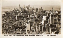 NEW YORK South View From Chrysler Tower - Empire State Building