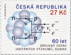 CZ 2016-880 Nuclear Research In Dubna, CZECH REPUBLIK, 1 X 1v, MNH - Unused Stamps