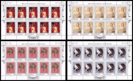 SALE!!! RARE!!! RUSSIA RUSIA RUSSIE RUSSLAND 2002 150th Anniv. New Hermitage Museum 4 Sheetlets MiNr 961-94 CV=55€ ** - Fogli Completi