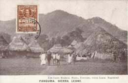 CPA SIERRA LEONE - PANGUMA - Village - Animation - Cachet FREETOWN 1932 Sur N° 128 YT - Sierra Leone