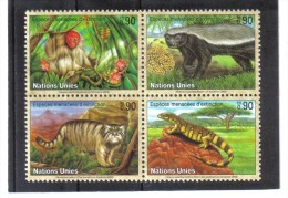 GEO398  VEREINTE NATIONEN UNO GENF  2002  MICHL  434/37 **  Postfrisch - Unused Stamps