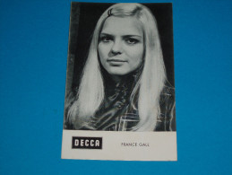 Chanteuses ) France Gall  :  Photo - Deldec / Yuksel - Artistes