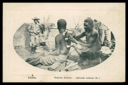 LIBOLO -SAUDE -Medicina Indigena-Aplicando Ventozas Nº1( Ed.Ferreira Ribeiro & OsórioNº 554) Carte Postale - Angola