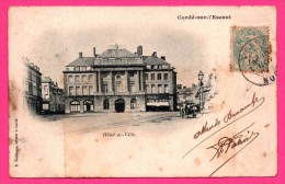 Condé - Hôtel De Ville - Calèche - Éditeur F. DESCAMPS à Condé - 1903 - Conde Sur Escaut