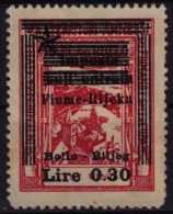 1945 - Istria Istra / Rijeka Fiume - Yugoslavia Occupation - Revenue Stamp - Overprint - Jugoslawische Bes.: Fiume