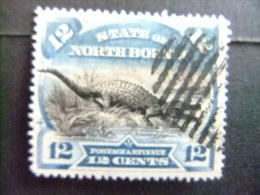 BORNEO DEL NORTE NORTH BORNEO BORNÉO DU NORD 1894 CROCODILE Yvert Nº 58 - Noord Borneo (...-1963)