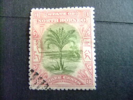 BORNEO DEL NORTE NORTH BORNEO BORNÉO DU NORD 1897 PALMIER SAGO Yvert Nº 75 - North Borneo (...-1963)