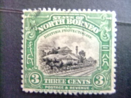 BORNEO DEL NORTE NORTH BORNEO BORNÉO DU NORD 1925 VOIE FERRÉE À JESSELTON  Yvert Nº 218 º FU - North Borneo (...-1963)